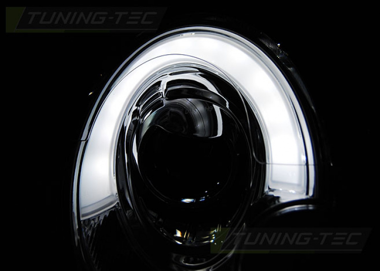 LED Tagfahrlicht Design Scheinwerfer für Mini Cooper 06-14 schwarz LTI